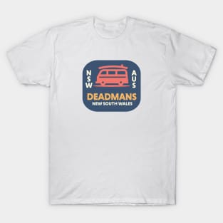 Retro Surfing Emblem Deadmans NSW Australia // Vintage Surfing Badge T-Shirt